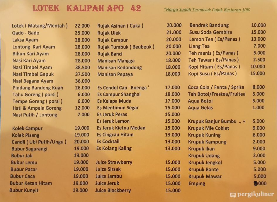 Lotek Kalipah Apo Bandung