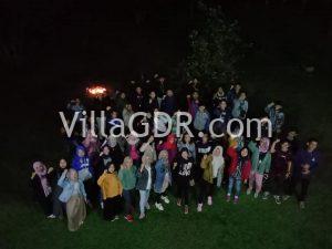 Villa di Lembang ada api ungun kegiatan malam 2