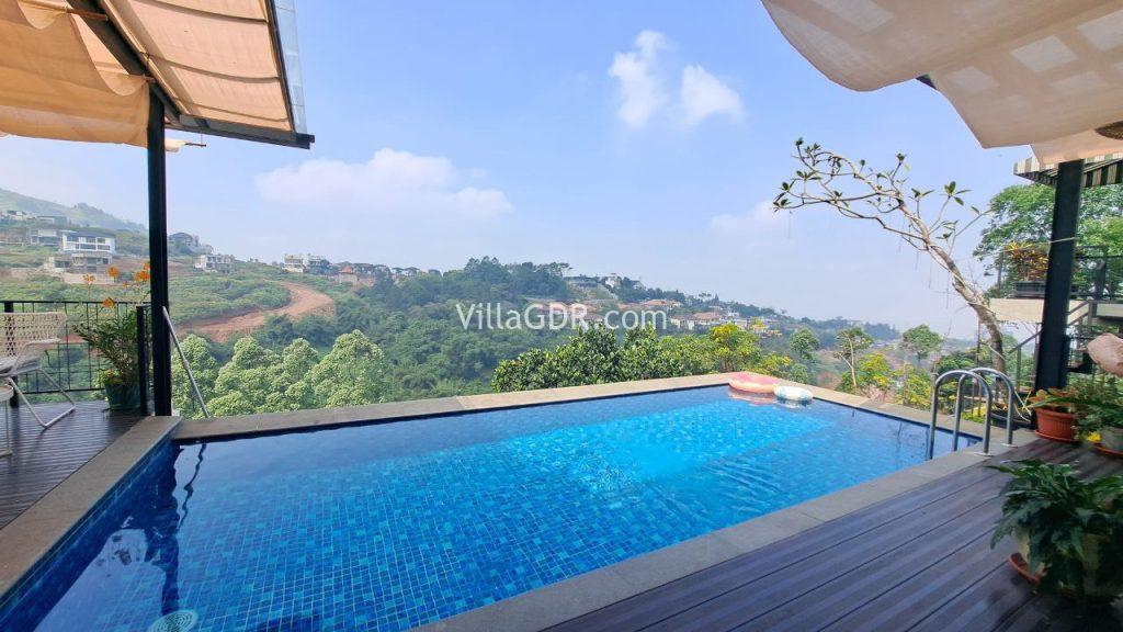 View Lembah dan Citylight Bandung di Area Private Pool (1)