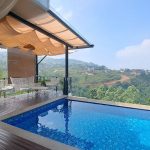 View Lembah dan Citylight Bandung di Area Private Pool (2)