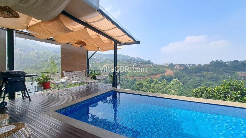 View Lembah dan Citylight Bandung di Area Private Pool (2)